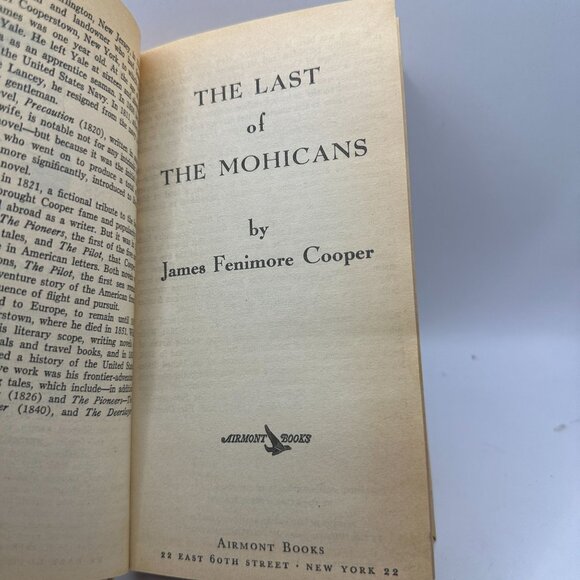 The Last Of The Mohicans By James Fenimore Cooper Air Mont Classic Hardback 1962 - Picture 4 of 5